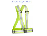 Safety Vest Belt - Hi-Vis Safety Sash Belt - ( 2pcs)