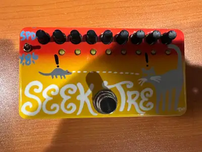 Zvex Seek Trem hand painted Really cool pedal that you can set the knobs to different times to get c...