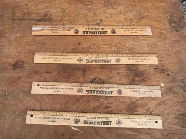 VINTAGE SUPERTEST OIL GASOLINE PATCHES KEY RULERS OPENERS in Arts & Collectibles in Mississauga / Peel Region - Image 5