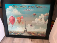 Painting Ballooning over paris