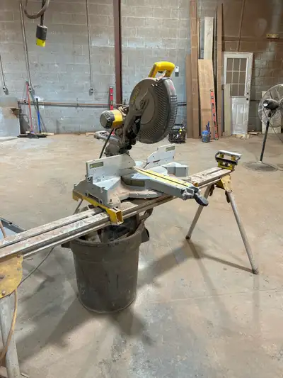 12” Dewalt compound miter saw with stand , View more