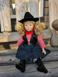 Cowgirl Glass Doll 