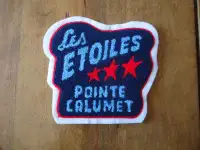 1960 Pointe Calumet Les Étoiles Écusson laine Hockey Sports