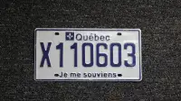Plaque immatriculation du Québec Taxi