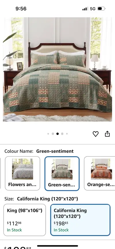 LEAONME California King Quilt, View more