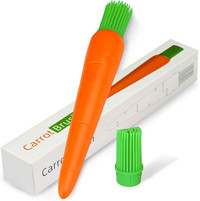 NEW SILICONE PASTRY BASTING BRUSH CARROT