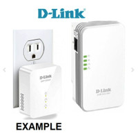 D-Link W310AV Powerline AV 500 Wireless N Mini Extender- NEW
