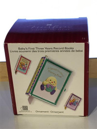 Carlton Cards Ornament - Baby's First Three Years Record Book