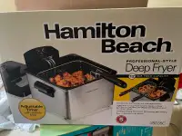Brand new Hamilton beach double basket deep fryer extra basket !