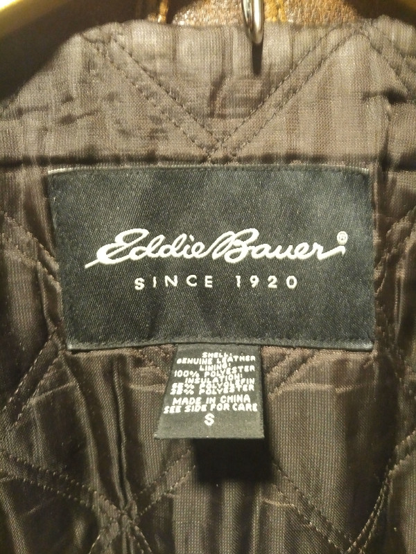 Eddie Bauer Leather Coat in Men's in Oshawa / Durham Region - Image 3