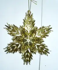 2 Gold Star Ornament