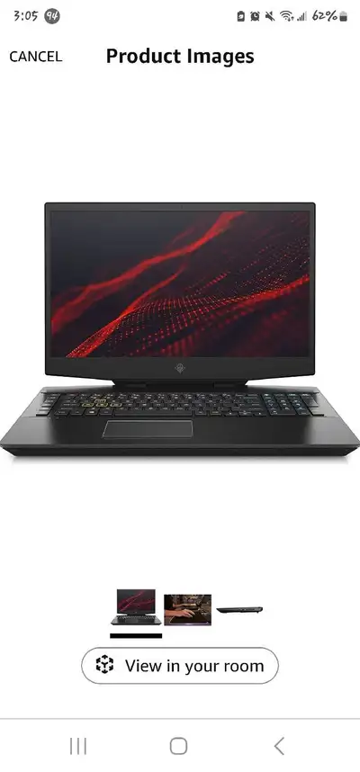 Gamer laptop 17.3 inch screen HP Omen 17.3” i7-10750H Gaming Laptop (16GB DDR4/256GB SSD/1TB HDD/NV...