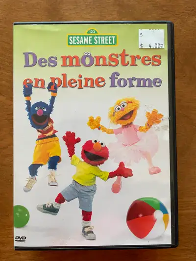 DVD Sesame Street - Des Monstres en Pleine Forme - 1$ Beaucoup de plaisir et de chansons géniales, l...