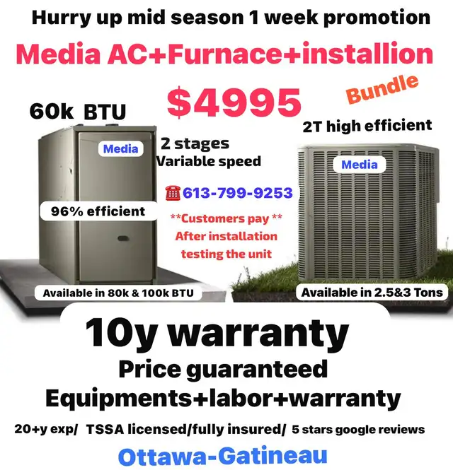 AC installation repair air conditioner furnace repair install63239613341441121