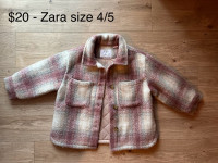 Zara girl shacket size 4/5