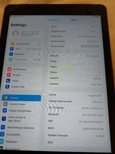 128gb storage can take SIM card for data