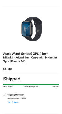 Apple watch series 9 never opened