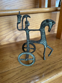 Vintage Etruscan Bronze Chariot