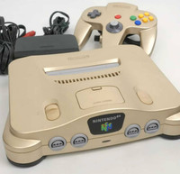 N64 Gold Edition with Golden Eye Bond