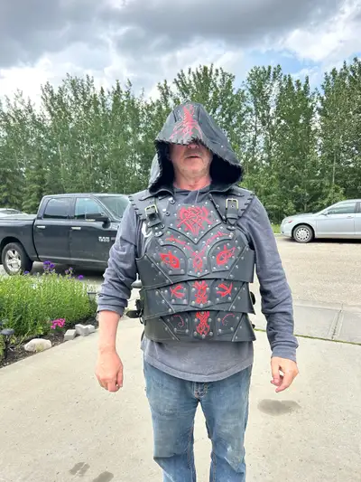 LARP rogue leather scorpion armer, View more