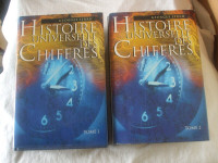Lot de 2 livres: Histoire Universelle des Chiffres Georges Ifrah