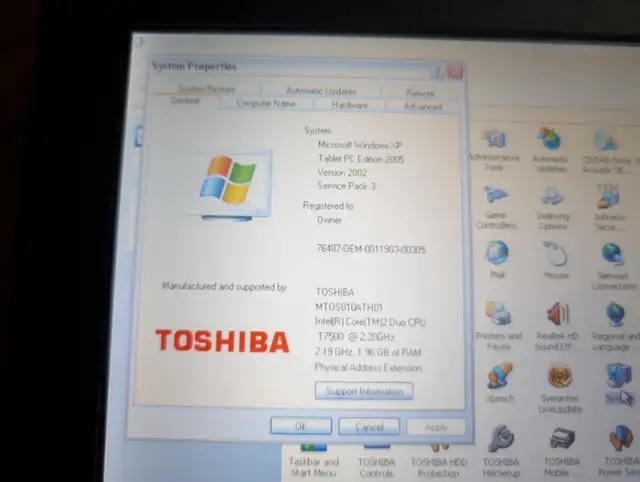 Vintage Toshiba Portege M700 Tablet Laptop Windows XP Tablet SP3 in Laptops in City of Montréal - Image 5