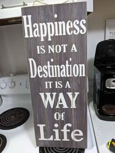 "Happiness" - Wall Decor Sign, View more