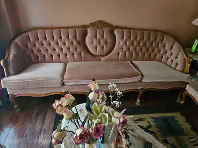 Antique 3 piece couch set, View more