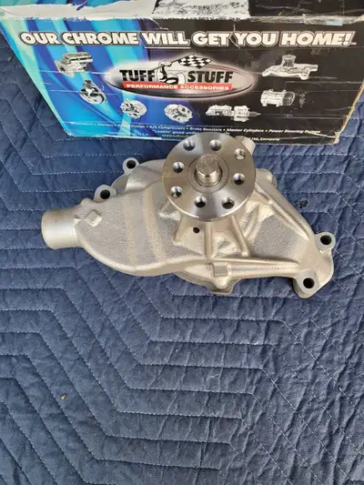 Brand New SBC short water pump aluminum $130.00 Brand Tuff Stuff made in USA.