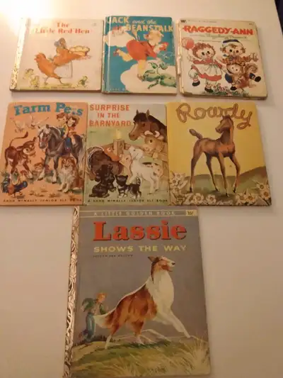 8 Vintage Children's books from 1940's-1970's. See list below. In good condition considering their a...