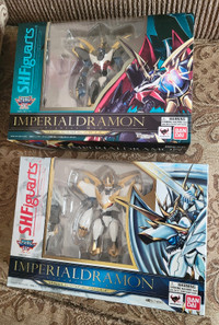 2 Digimon Figures: Imperialdramon Paladin and Fighter Mode (Comp