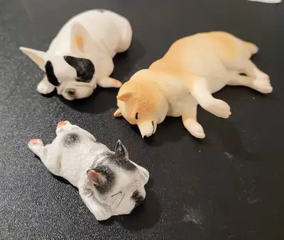 Sleeping Dogs Figurine Miniature Toy, View more