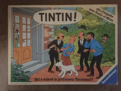 J'ai le jeu de Tintin à vendre: ''Qui a enlevé le professeur Tournesol '' . Le jeu est complet et es...