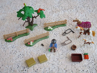 Playmobil Horse Farm Set--Horses, Fences, Rider, Etc
