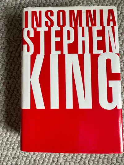 Dive into the suspenseful world of Stephen King with this "Insomnia" hardcover book, a gripping tale...