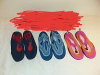 3 Pair KIDS Summer Beach Water Shoes Sandals Sizes 12-1