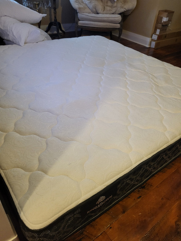 Pottery barn sumatra king bed in Beds & Mattresses in Markham / York Region - Image 3