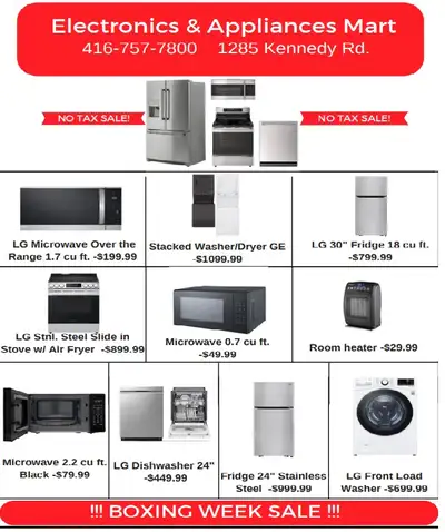 CLEARANCE SALE-FRIDGES-STOVES-WASHER DRYER-DISHWASHER-, View more