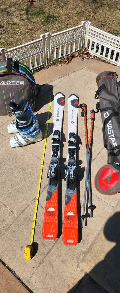 Skis, Ski Boots #24.5 and Ski Poles&bags etc., View more