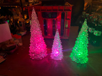 CHRISTMAS ENCHANTED FOREST TRIO WITH COLOUR-CHANGING LE.D LIGHTS