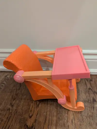 Doll Chair attaches to counter or table, View more