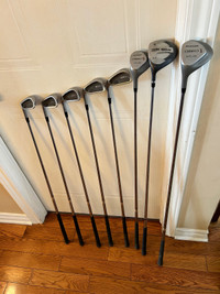 Lot de 8 bâtons de golf gaucher // lefty golf clubs