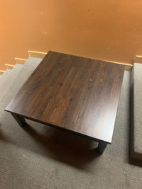 Dark wooden coffee table