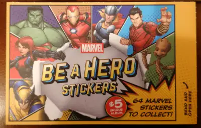 Marvel Be a Hero Sticker Cards - NEW, View more