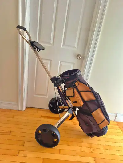 Golf Push Cart and Golf Bag by CADIE, View more