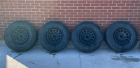 Firestone WinterForce Tires on Rims