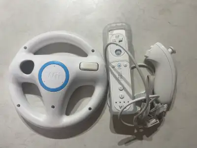 Nintendo Wii Steering Wheel and Remote, View more