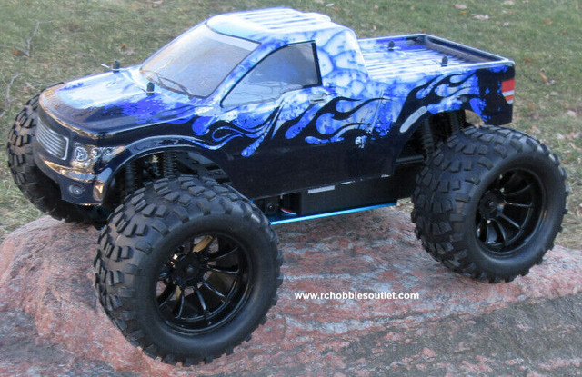 NEW RC NITRO GAS MONSTER TRUCK ,  HSP 1/10 4WD PIVOT BALL SUSP. in Hobbies & Crafts in City of Halifax - Image 2