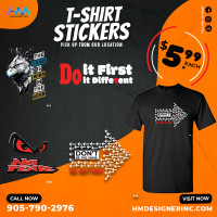 Custom iron-on T-Shirt Stickers For everyone !