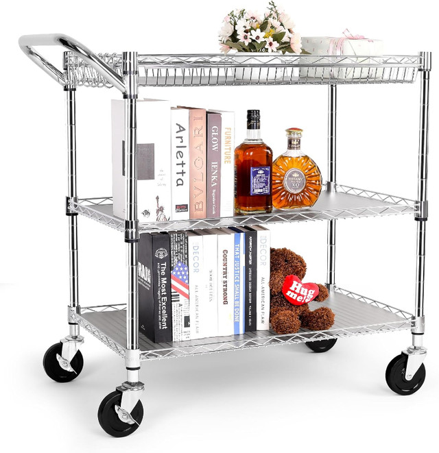 New amazon Heavy Duty 3 Tier Rolling Utility Cart in Other Business & Industrial in Oshawa / Durham Region